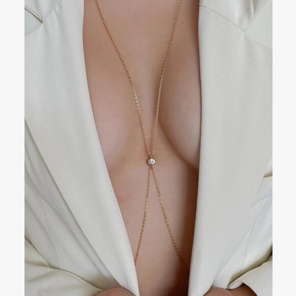 Anthropologie Jewelry - Summer 2025 Layered Rhinestone Body Chain Jewelry